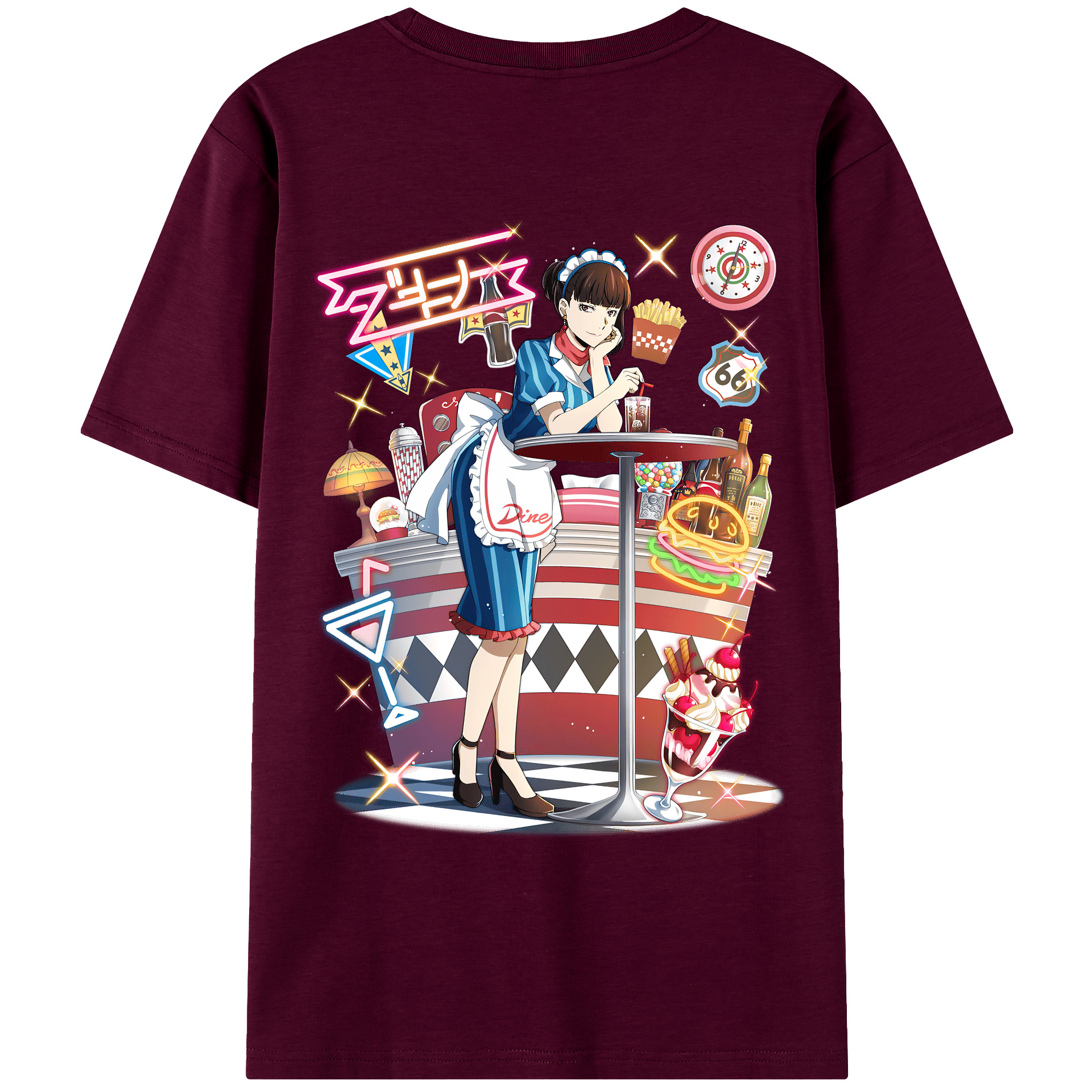 （画像用） 文豪ストレイドッグス Bungo Stray Dogs レディース半袖Tシャツ(バックプリント)